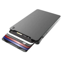 Load image into Gallery viewer, GROOVE WALLET | BLACK ALUMINUM