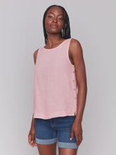 Load image into Gallery viewer, LINEN BLOUSE | GUAVA