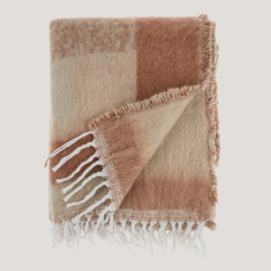 GEO JACQUARD THROW | BROWN