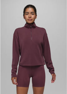 SHEA HALF ZIP  |  DEEP VINO