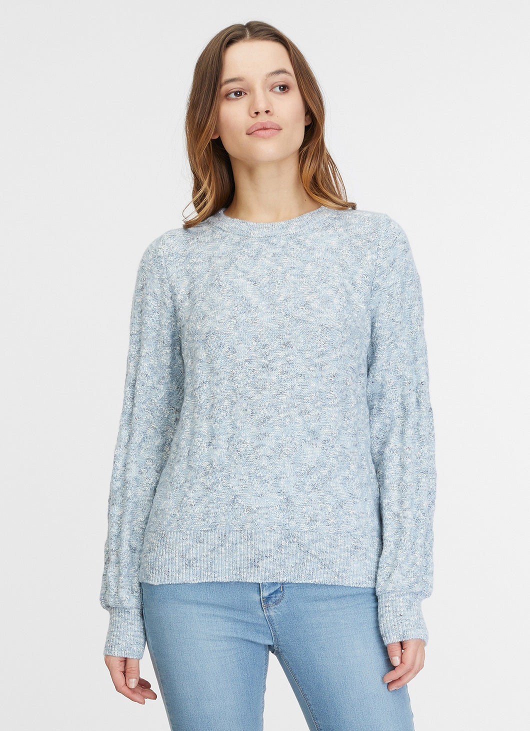 LESSY FLATKNIT SWEATER | CLOUD