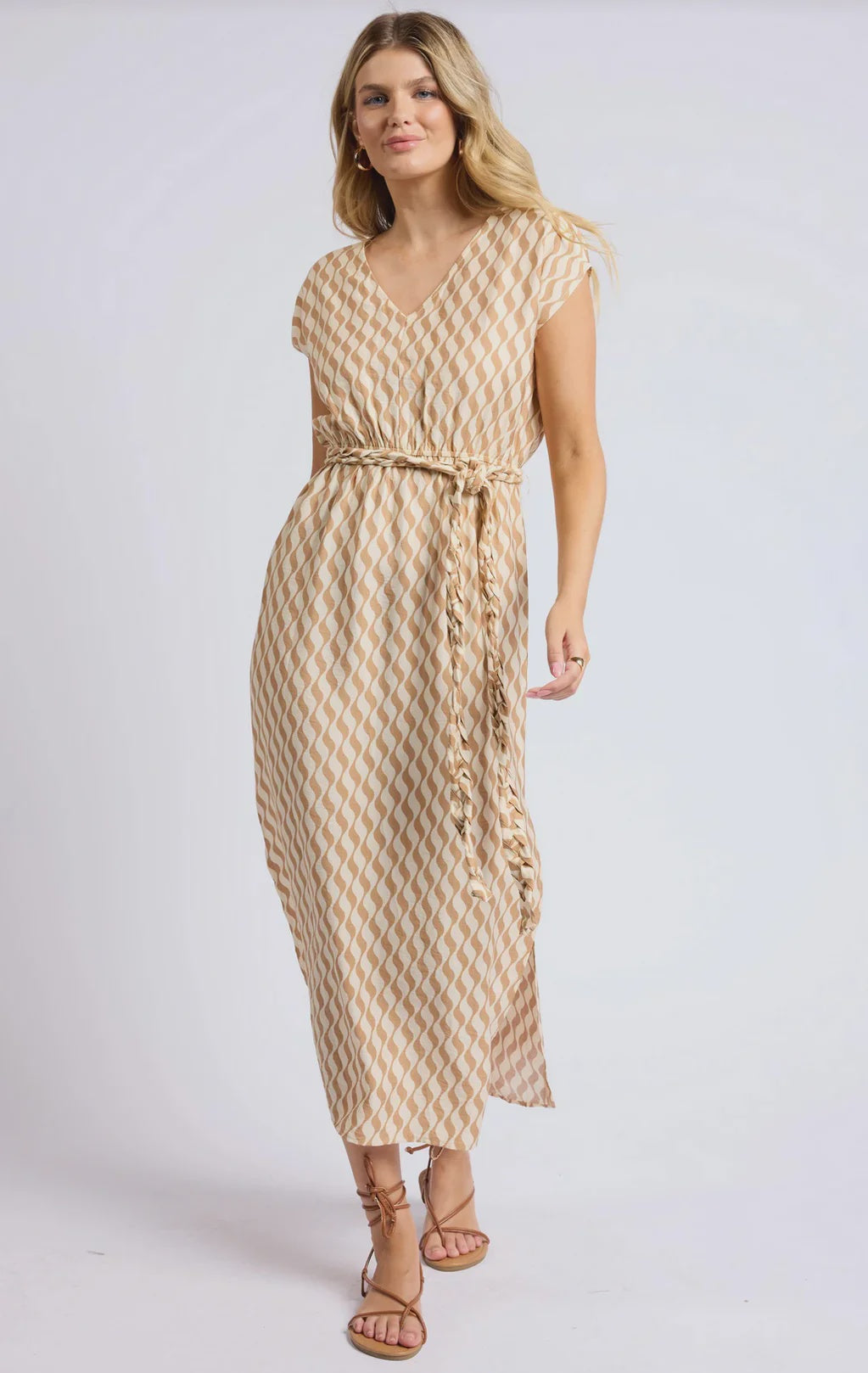 PRICKLY PEAR MAXI DRESS | TAN