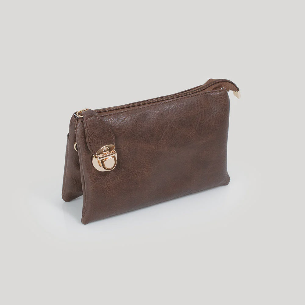 CROSSBODY BAG  |  LEATHER BROWN