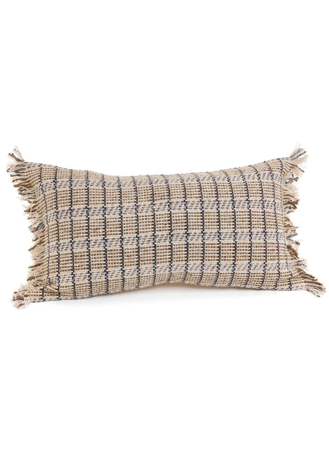 COTTON RECYCLED WOOL PILLOW | 12X22