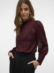 BECCA LACE TOP  |  WINE