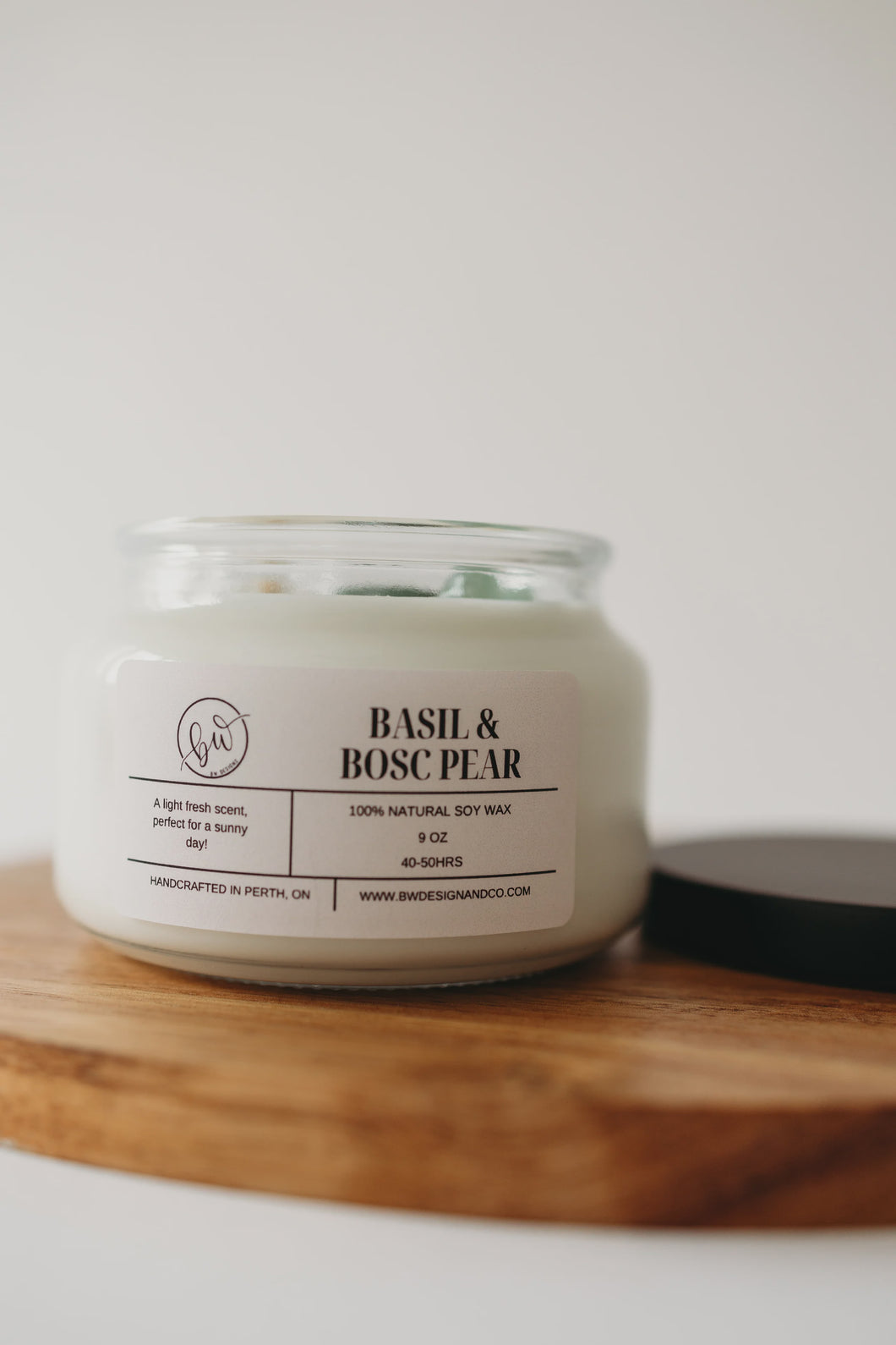 BASIL + BOSC PEAR CANDLE  |  9OZ