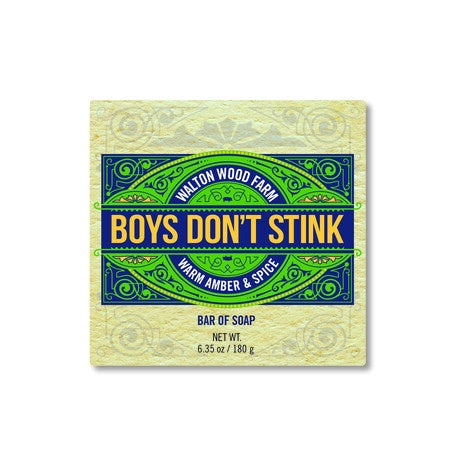 BOYS DON'T STINK SOAP BAR  |  EMBER & SPICE