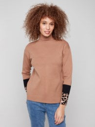 LEOPARD SWEATER  |  CARAMEL