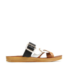 Load image into Gallery viewer, DANY SANDAL | BLACK WHITE
