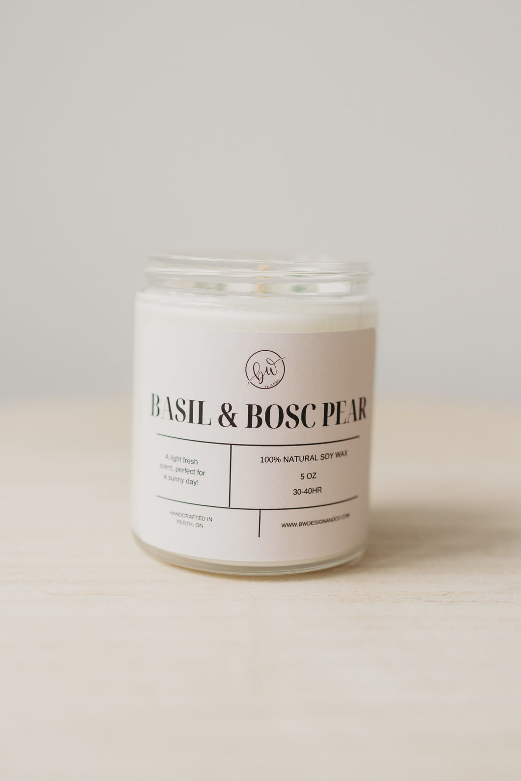 BASIL & BOSC PEAR CANDLE  |  5OZ