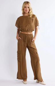 LIGHT A FIRE CARGO PANTS | BROWN