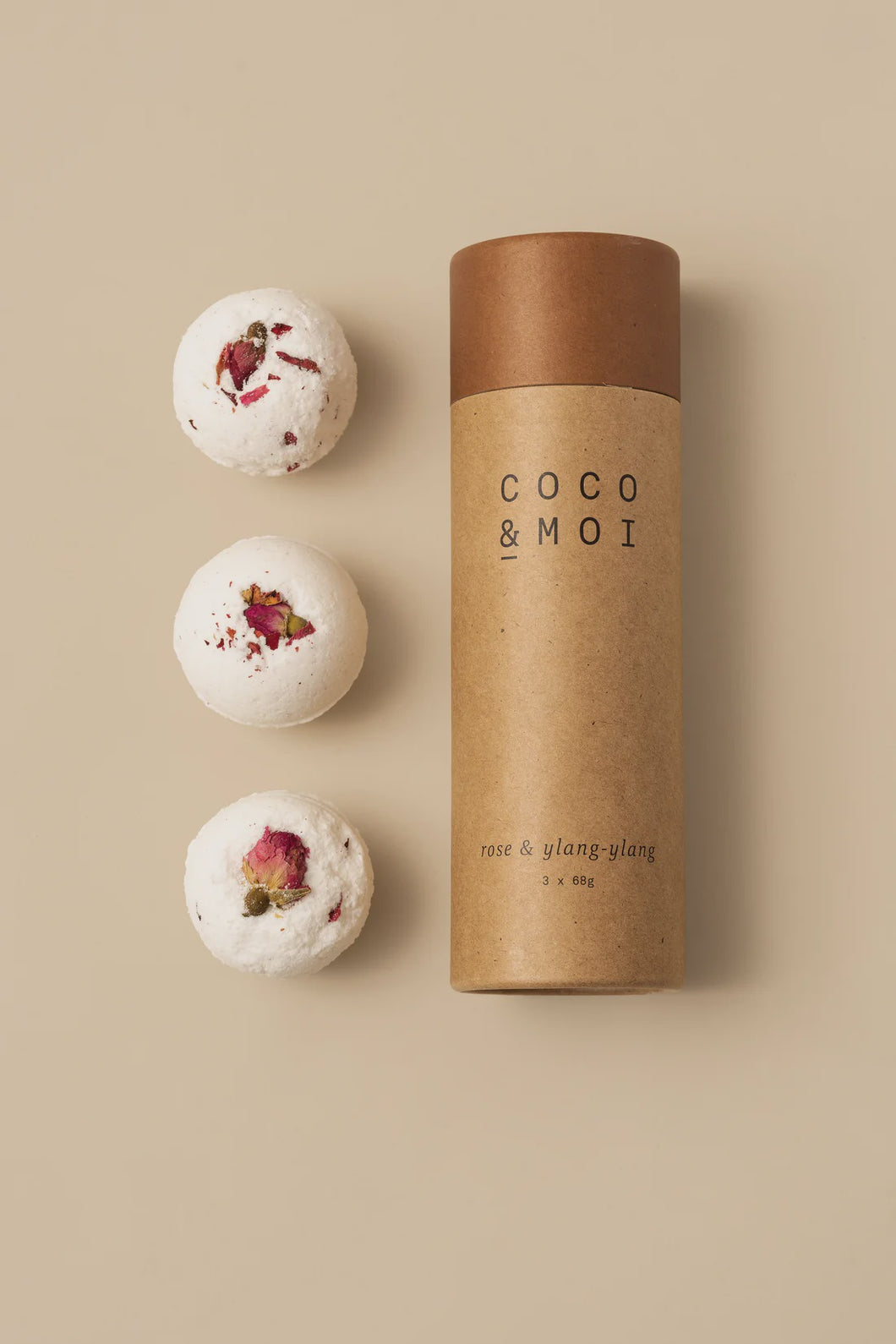 BATH BOMB TRIO | ROSE & YLANG YLANG X 3