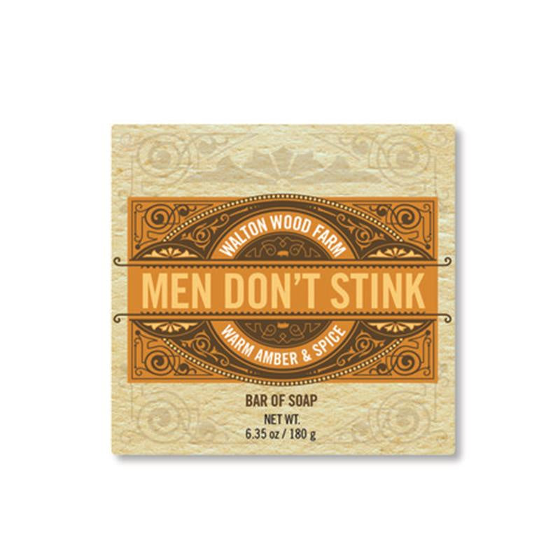 MEN DON'T STINK SOAP BAR  |  AMBER & SPICE