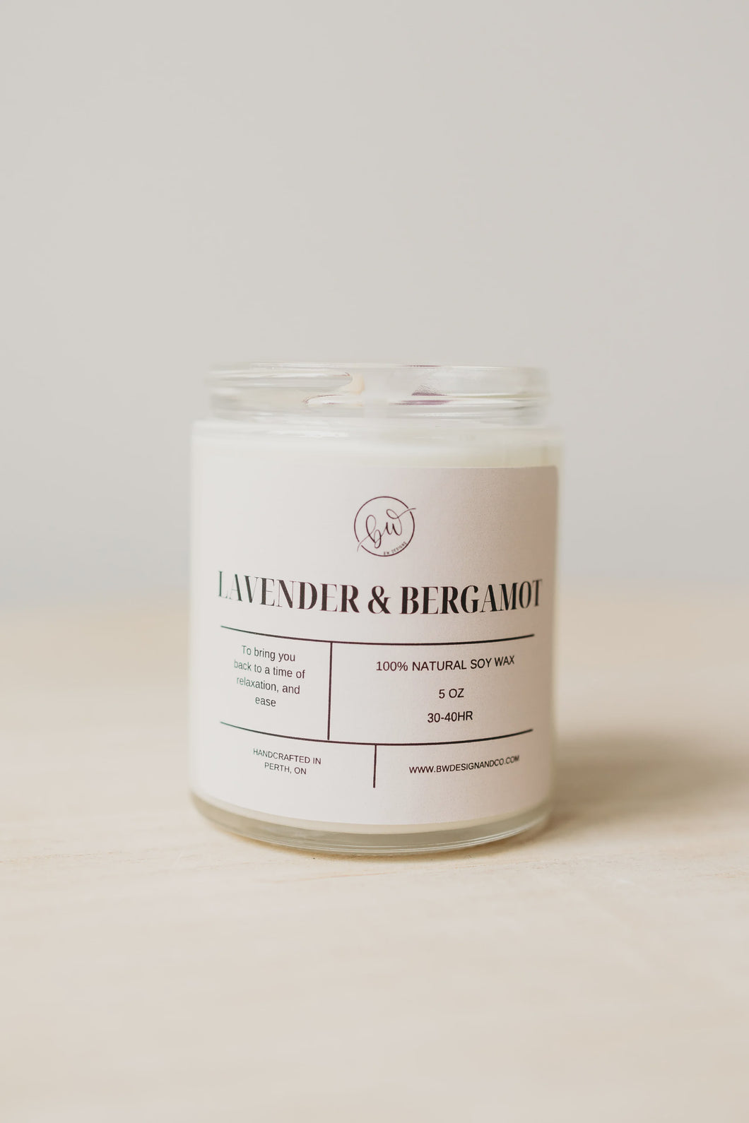 LAVENDER & BERGAMOT CANDLE  |  5OZ