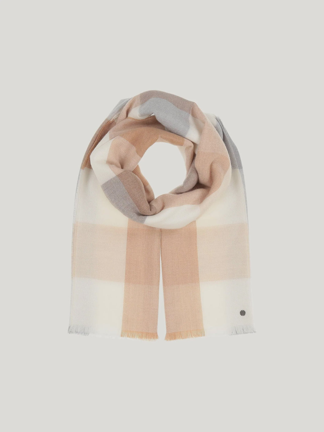MODERN COLOR BLOCK SCARF  |  OFF WHITE