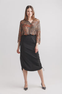 POLLY BLOUSE  |  PAISLEY BROWN