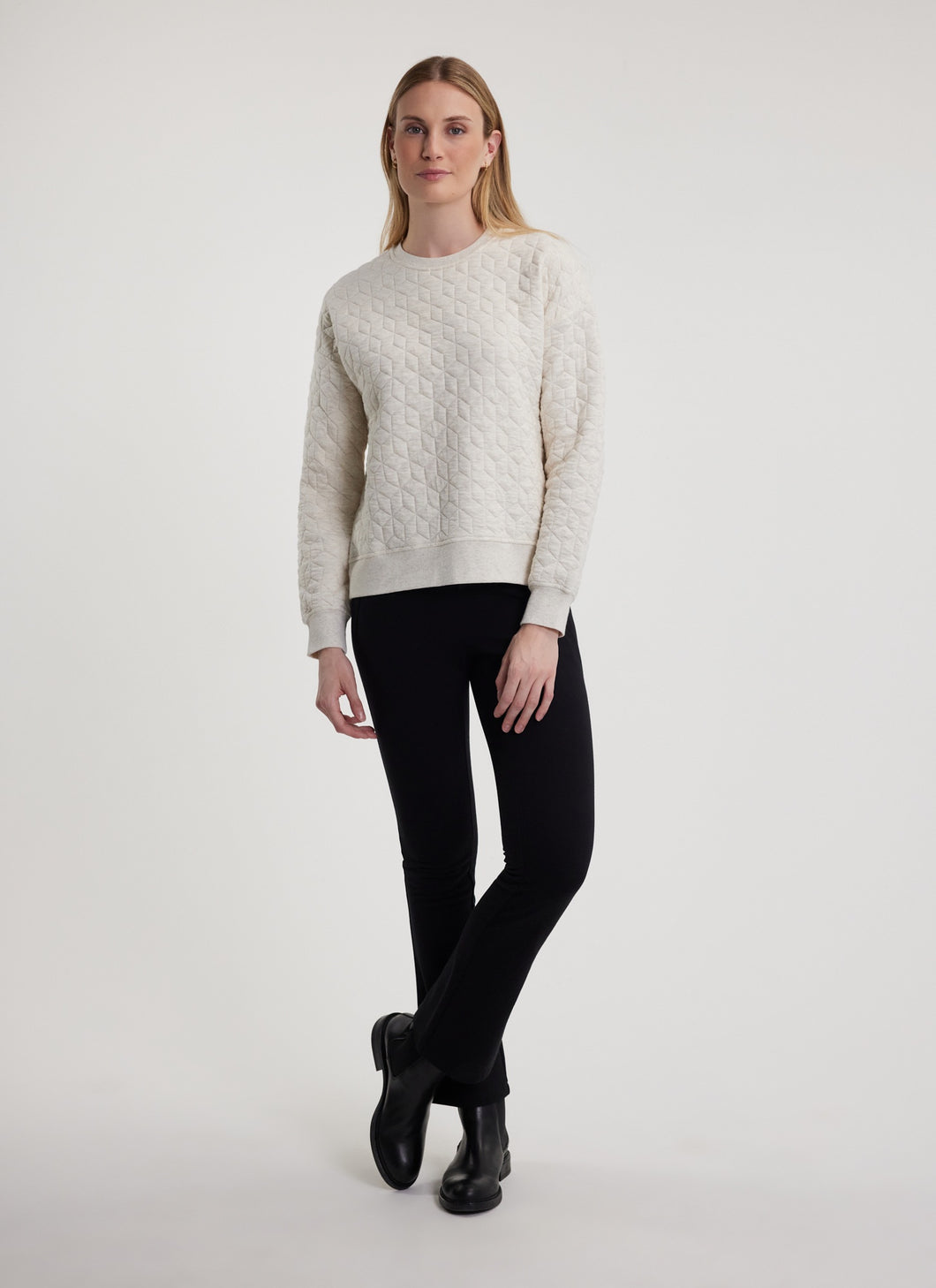 CHASE 2.0 QUILTED SWEATER | BIRCH