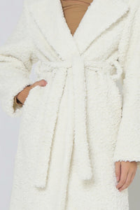 TEDDY HOUSECOAT  |  WINTER WHITE