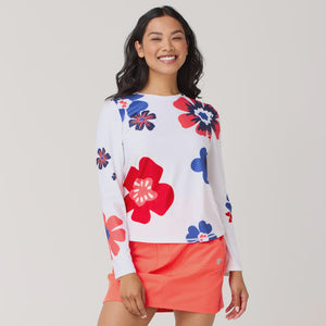 SARA LONG SLEEVE FLORAL POP