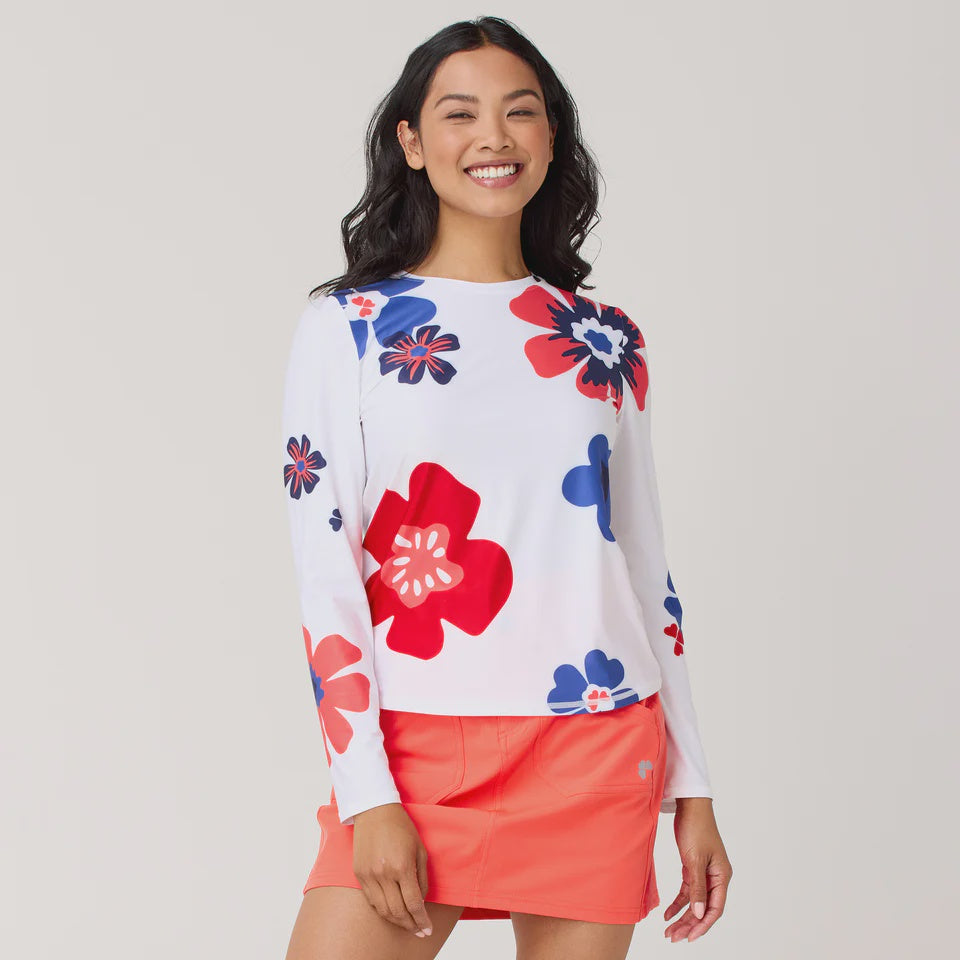 SARA LONG SLEEVE FLORAL POP