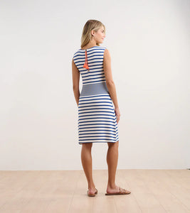 SOFIA DRESS  |  BLUE QUARTZ STRIPE