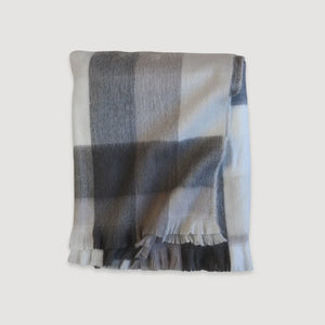ALPACA THROW LARGE  |  WALNUT CHECK