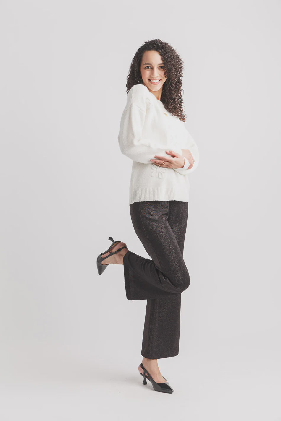 DAISY DAZZLE SWEATER | CREAM