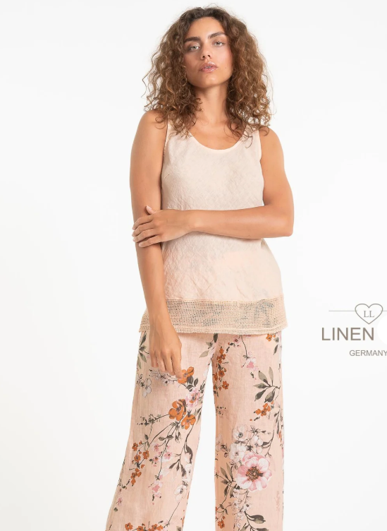 PIPPIN LINEN TOP  |  APRICOT