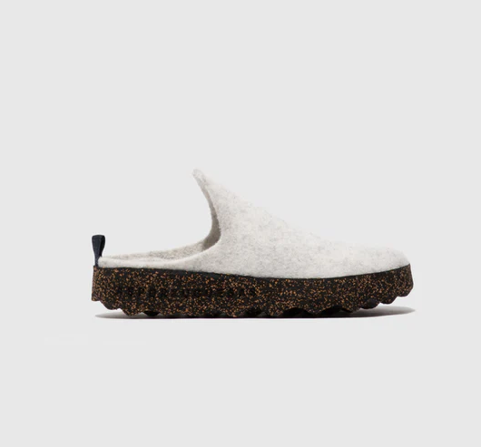 ROUND TOE MULE | MARBLE WHITE