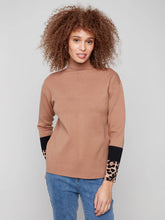 Load image into Gallery viewer, LEOPARD SWEATER  |  CARAMEL
