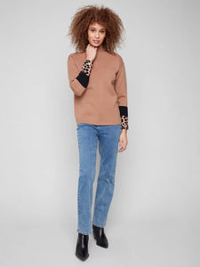 LEOPARD SWEATER  |  CARAMEL