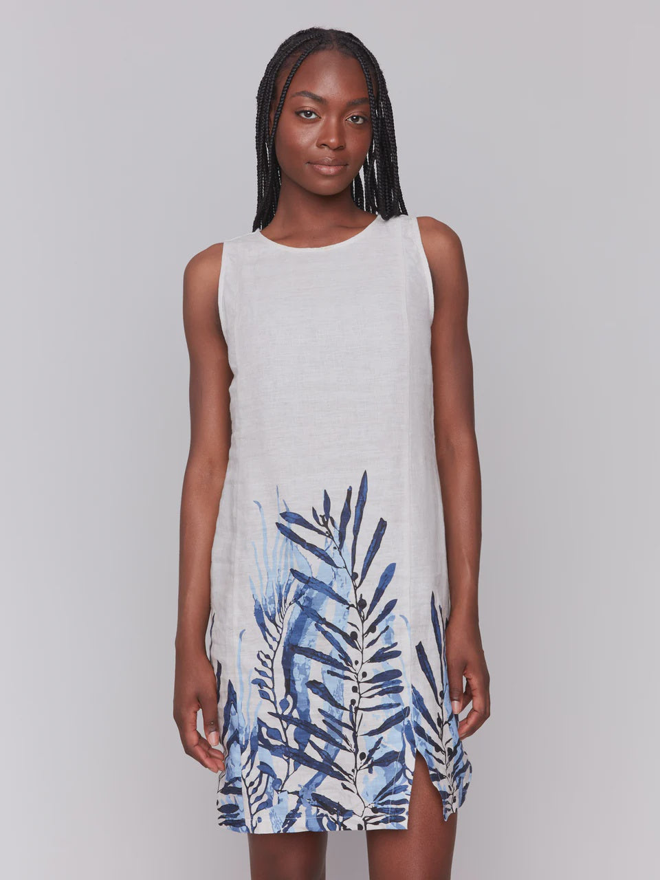 CREW NECK DRESS | PALM