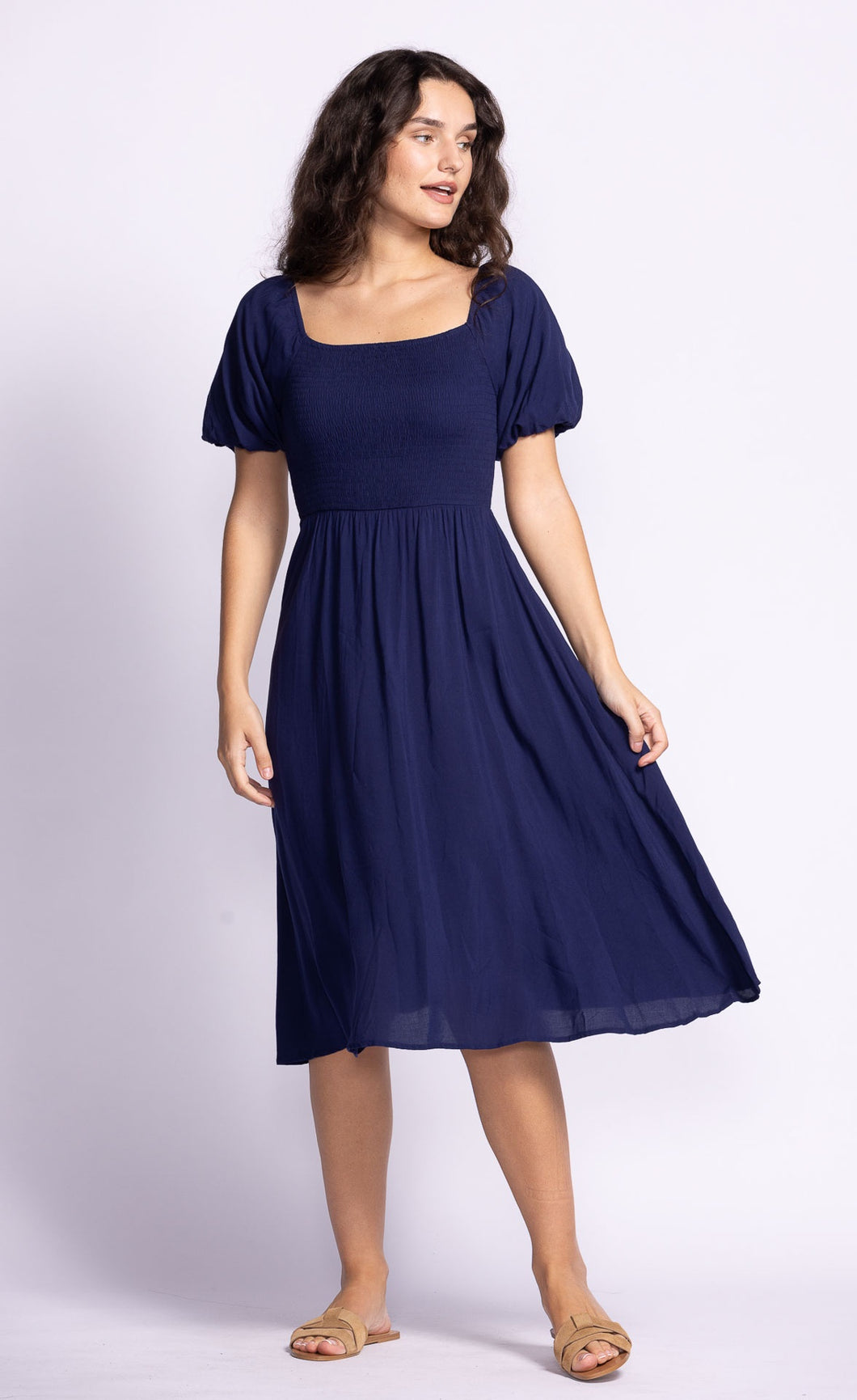 STASSI DRESS  |  NAVY