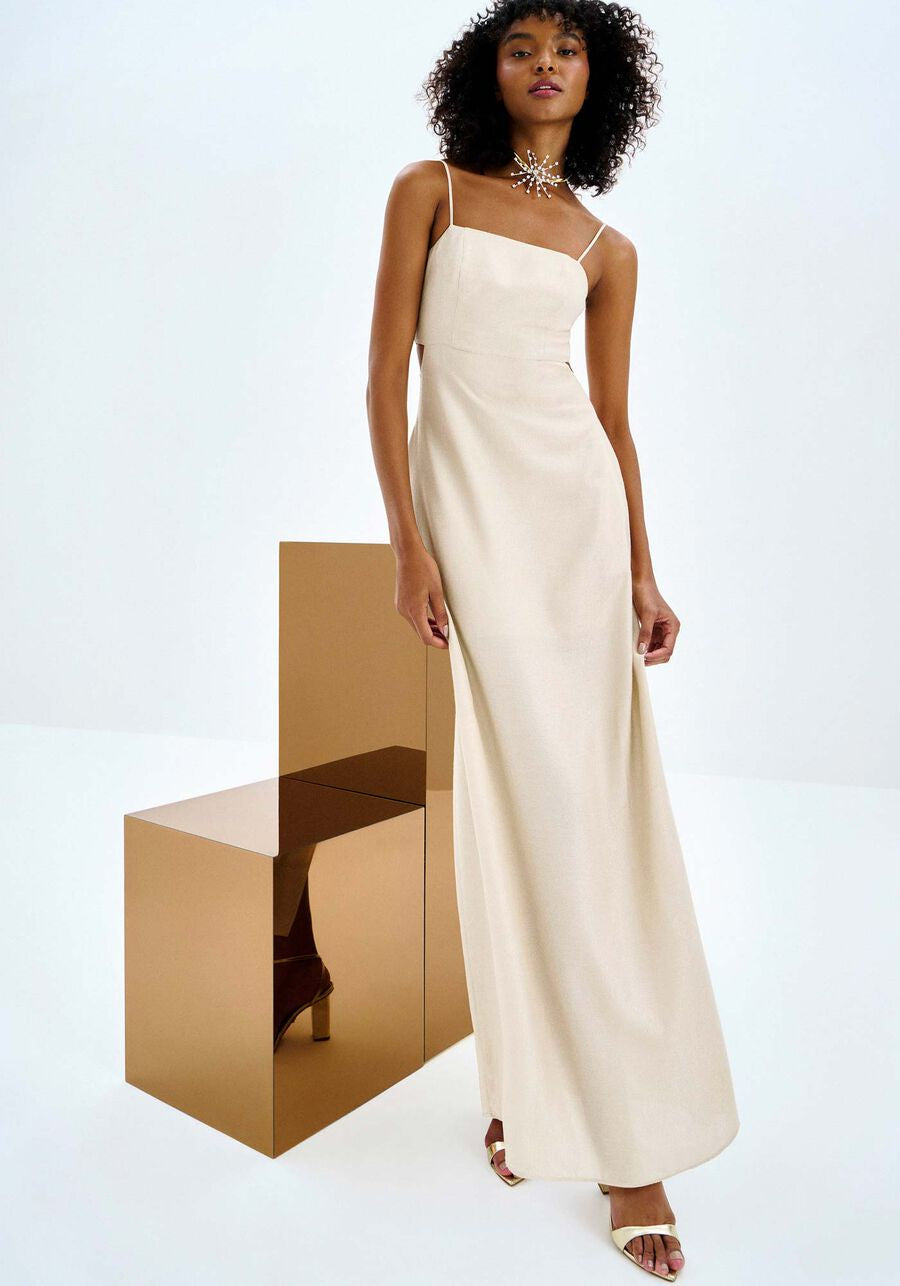 TORRI DRESS  | LIGHT  GOLD