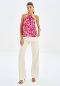 GOLDIE HALTER TOP  |  PINK