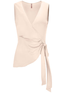 WANDA WRAP TOP  |  BEIGE