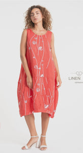 BICHON LINEN DRESS  |  CORALLO