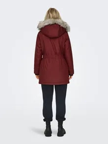 IRIS FUR PARKA  |  SYRAH