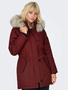 IRIS FUR PARKA  |  SYRAH