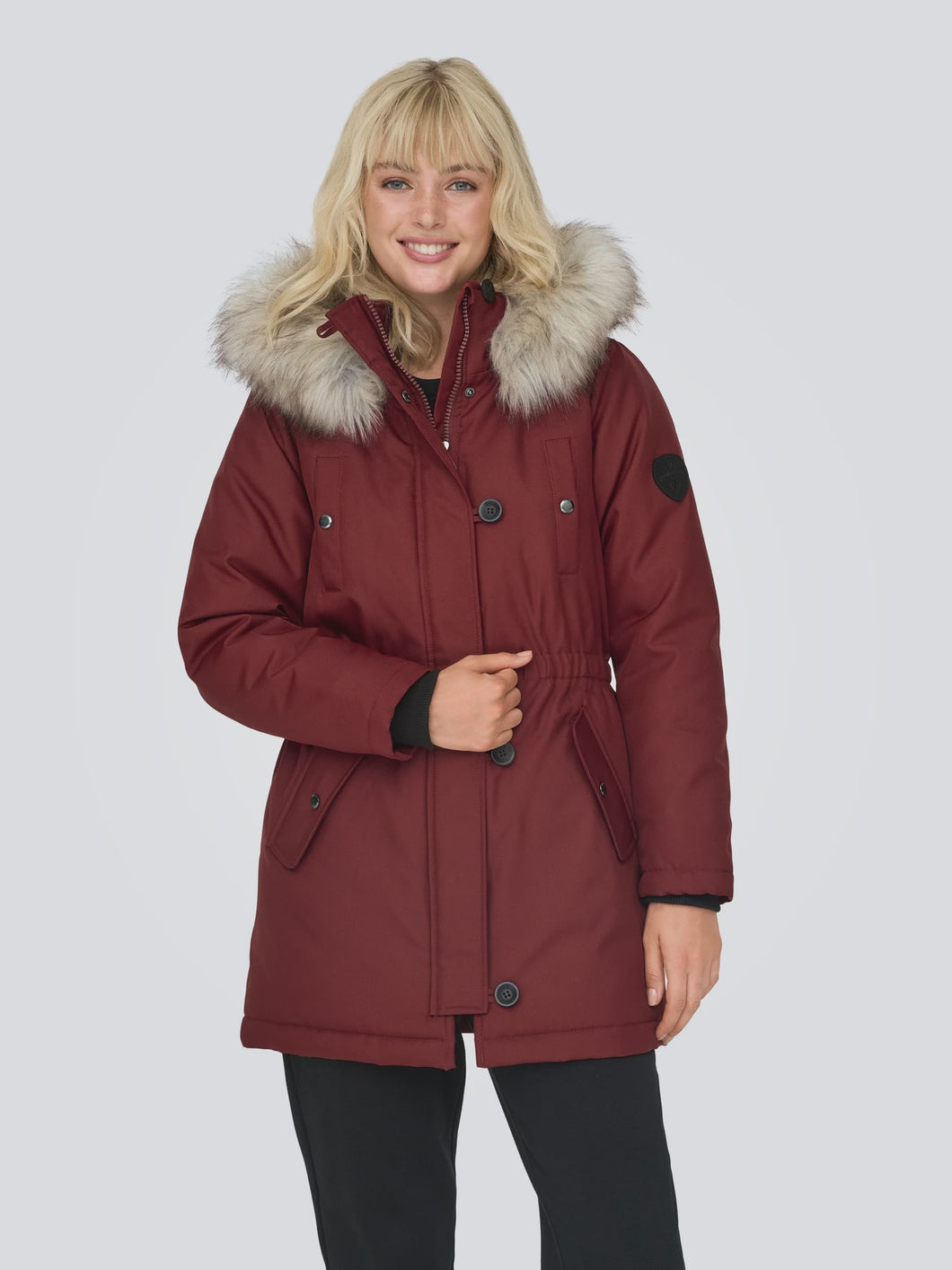 IRIS FUR PARKA  |  SYRAH