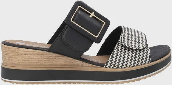 FANNI SANDAL  |  BLACK