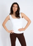 TABITHA 23 RIBBED TANK  |  WHITE