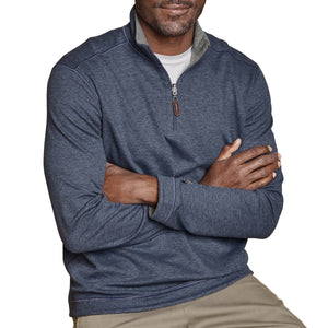 ICON REVERSIBLE QUARTER ZIP  |  BLUE/GREY