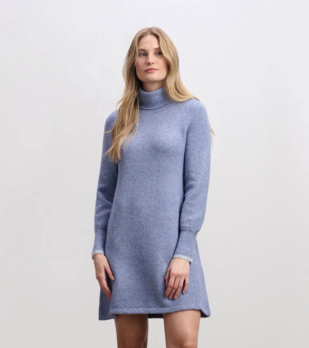 SWING SWEATER DRESS  |  PERIWINCKLE