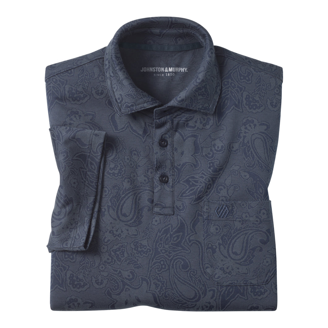 JACQUARD POLO  |  NAVY