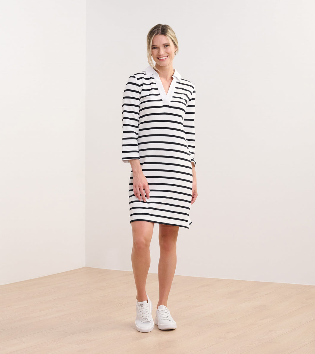 TAYLOR DRESS  |  BLACK STRIPE