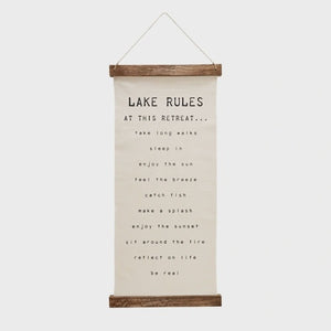 LAKE RULES  CANVAS