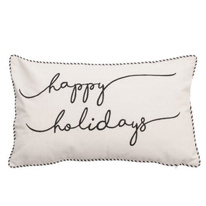 HAPPY HOLIDAY PILLOW 20X12