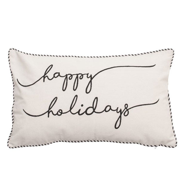 HAPPY HOLIDAY PILLOW 20X12