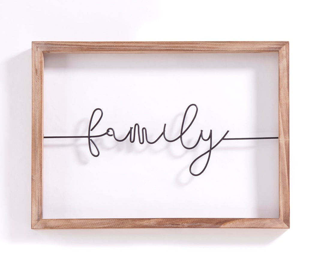 FRAMED FAMILY WALL DECOR